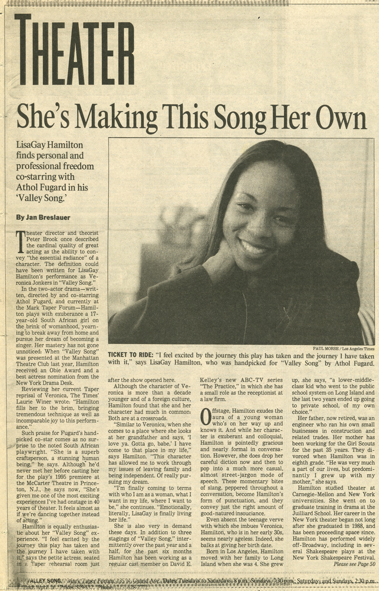 LisaGay Hamilton Tearsheets