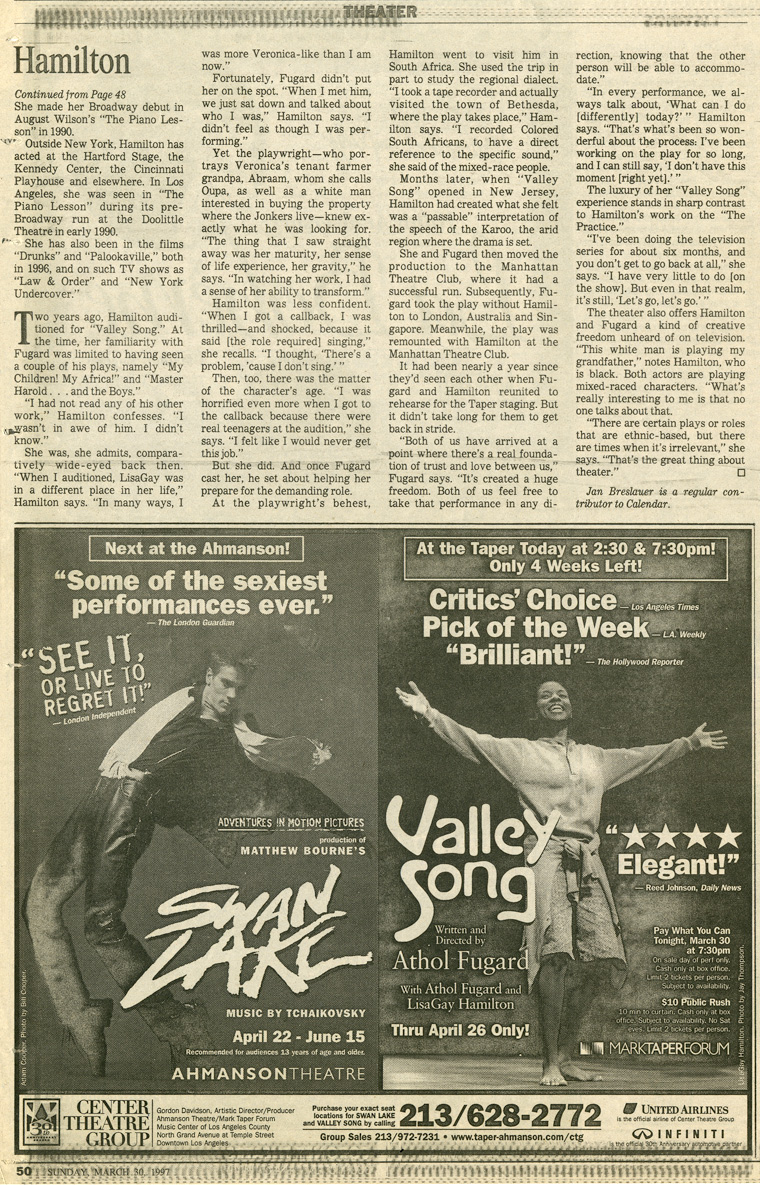 LisaGay Hamilton Tearsheets