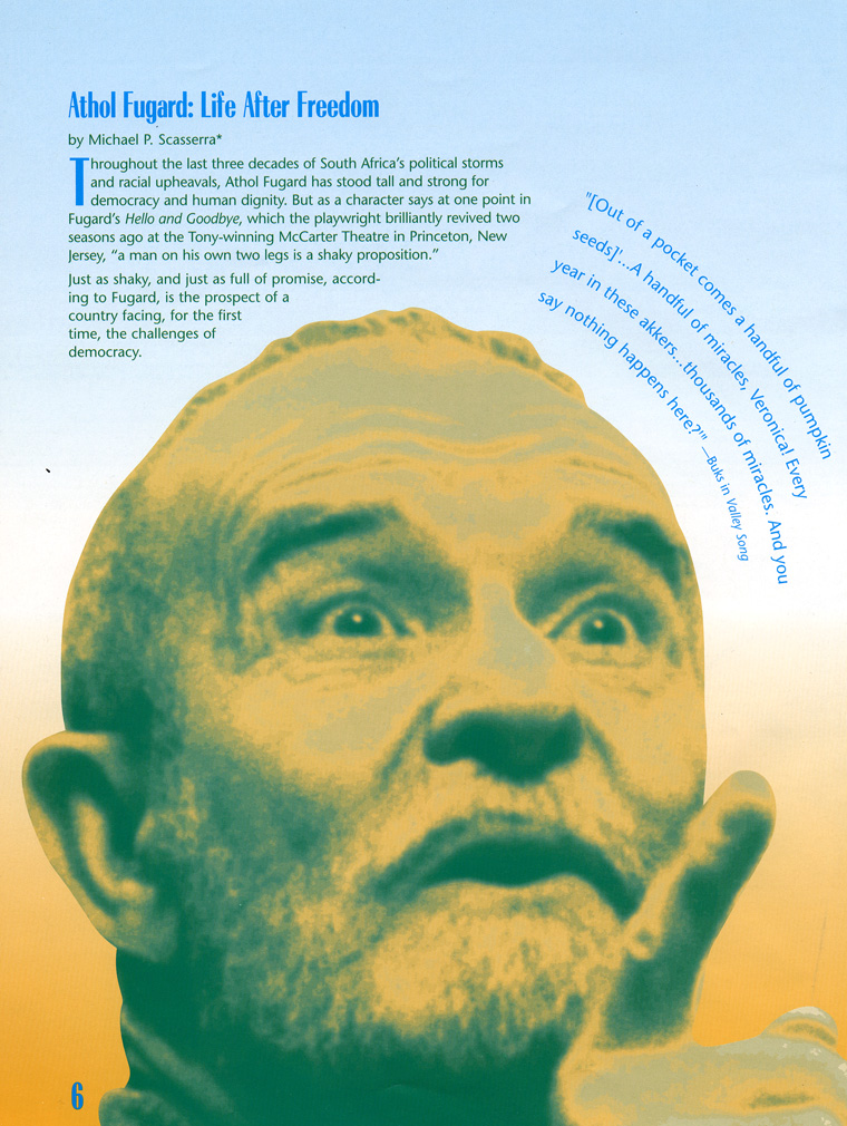 LisaGay Hamilton Tearsheets, Valley Song Program